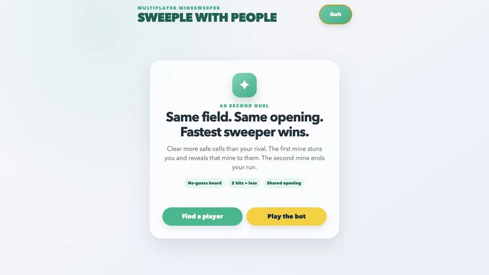 Sweeple with People browser game in play
